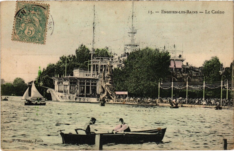 Carte postale ancienne Enghien les Bains Le Casino France à Enghien-les-Bains