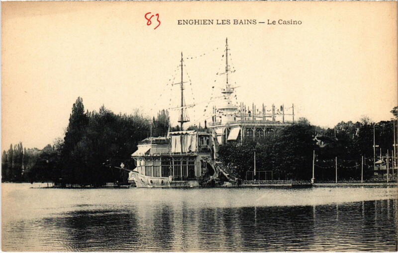Carte postale ancienne Enghien les Bains Le Casino France à Enghien-les-Bains