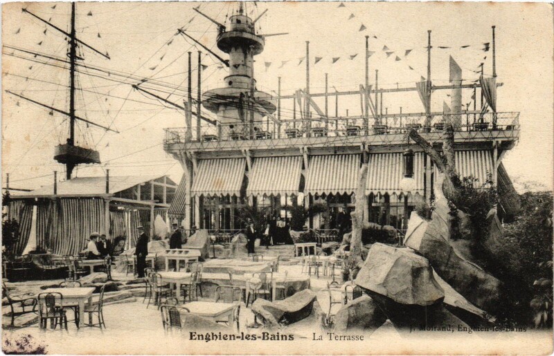 Carte postale ancienne Enghien les Bains La Terrasse France à Enghien-les-Bains
