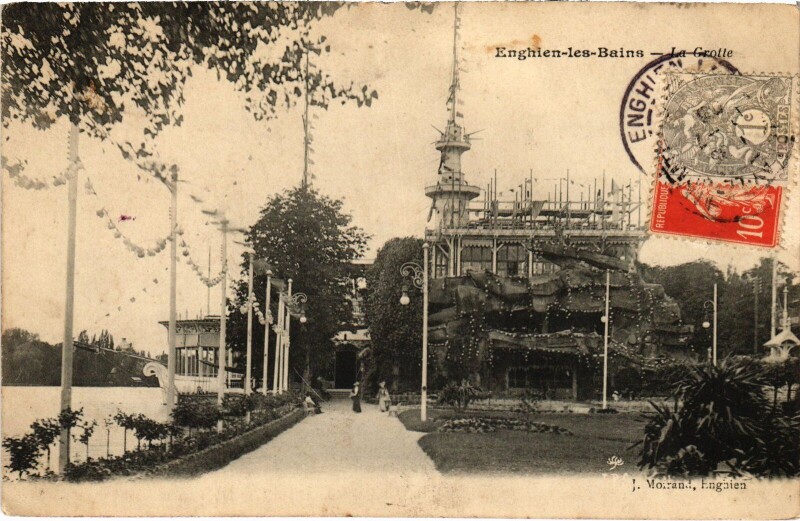 Carte postale ancienne Enghien les Bains La Grotte France à Enghien-les-Bains