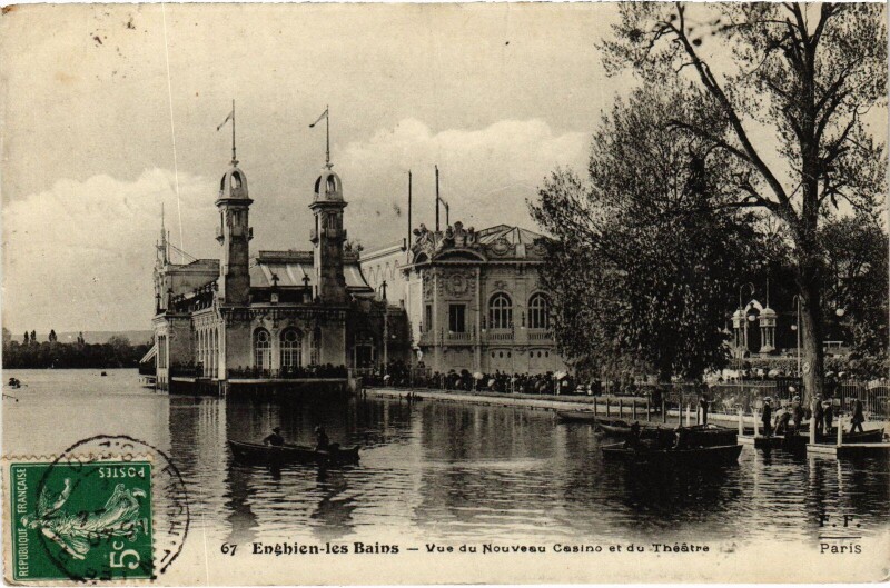 Carte postale ancienne Enghien les Bains Vvue du Nouveau Casino France à Enghien-les-Bains