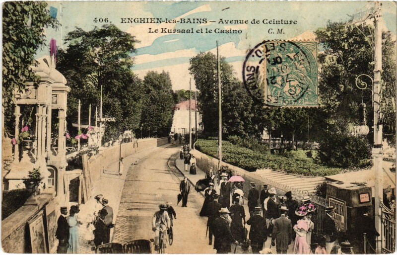 Carte postale ancienne Enghien les Bains Avenue de Ceinture France à Enghien-les-Bains
