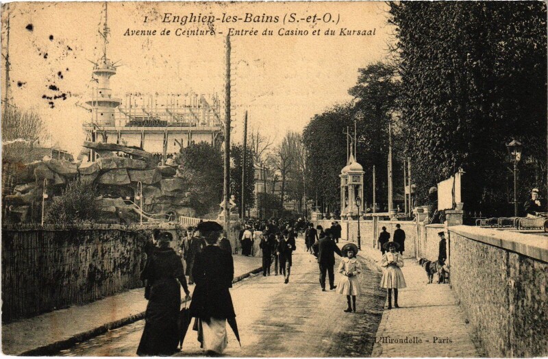 Carte postale ancienne Enghien les Bains Avenue de Ceinture France à Enghien-les-Bains