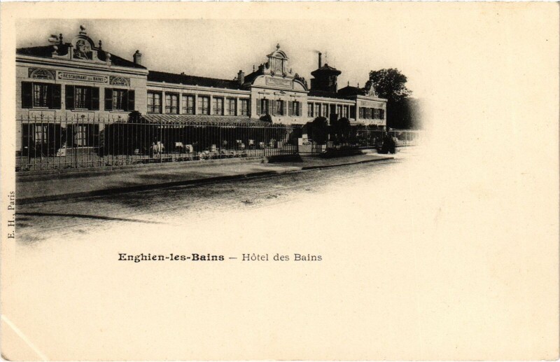 Carte postale ancienne Enghien les Bains Hotel des Bains France à Enghien-les-Bains