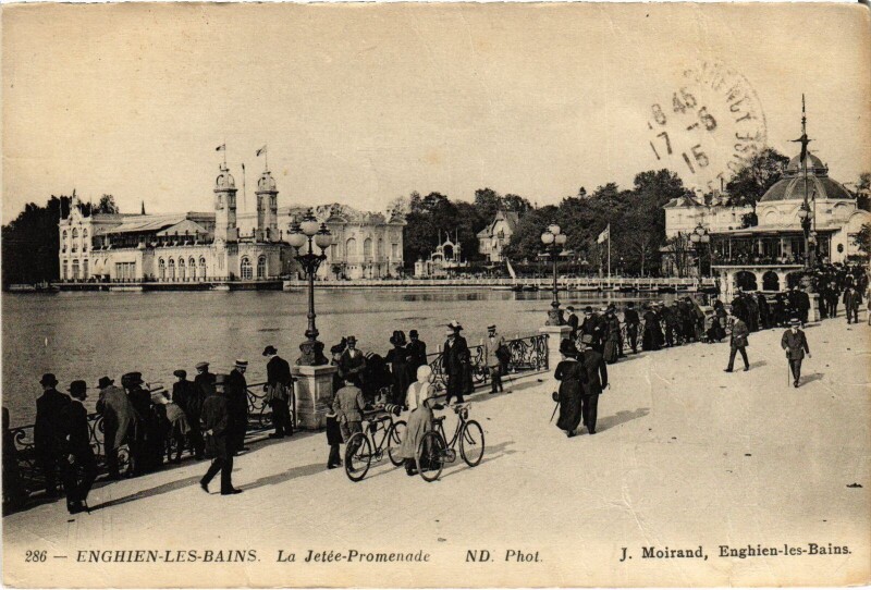 Carte postale ancienne Enghien les Bains La Jetee Promenade France à Enghien-les-Bains