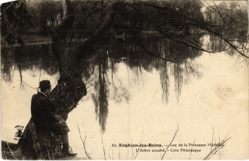 Carte postale ancienne Enghien les Bains Lac de la Princesse Mathilde France à Enghien-les-Bains