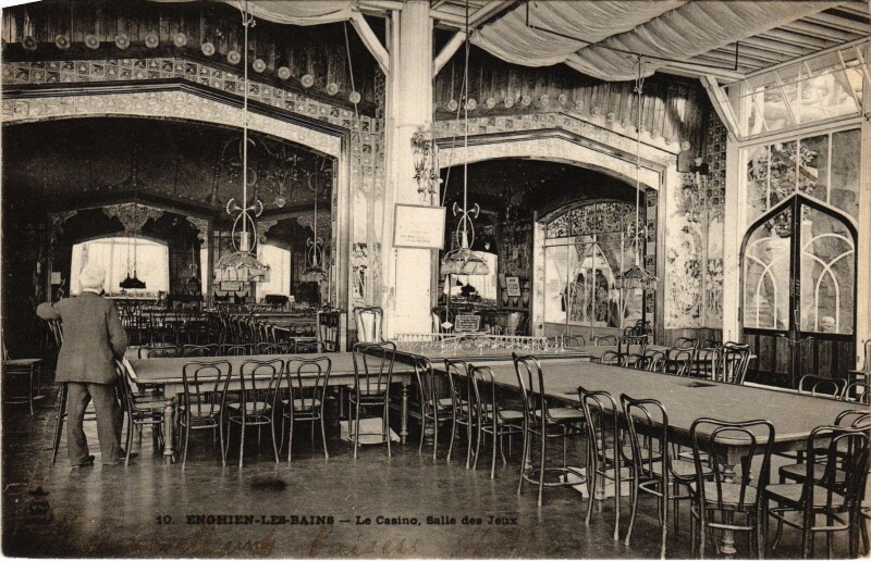 Carte postale ancienne Enghien les Bains Le Casino, Salle des Jeux France à Enghien-les-Bains