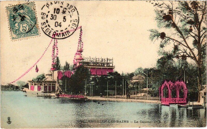 Carte postale ancienne Enghien les Bains Le Casino France à Enghien-les-Bains
