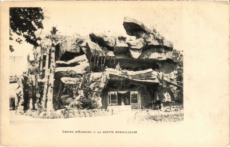 Carte postale ancienne Enghien les Bains La Grotte Merveilleuse France à Enghien-les-Bains
