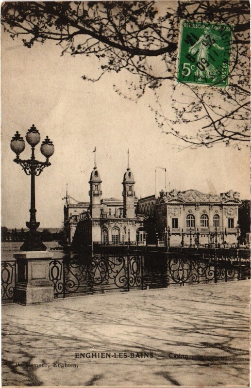Carte postale ancienne Enghien les Bains Casino France à Enghien-les-Bains
