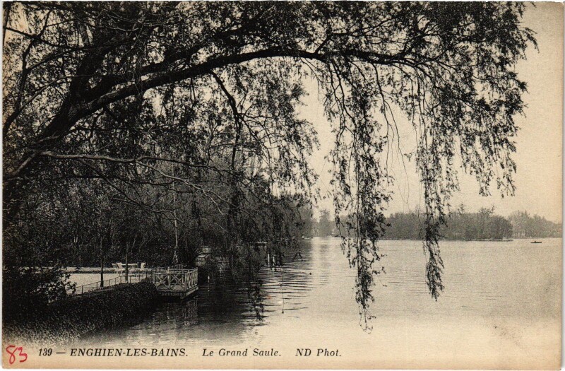 Carte postale ancienne Enghien les Bains Le Grand Saule France à Enghien-les-Bains