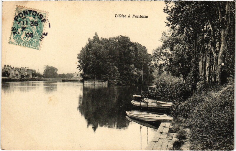 Carte postale ancienne Pontoise L'Oise France à Pontoise