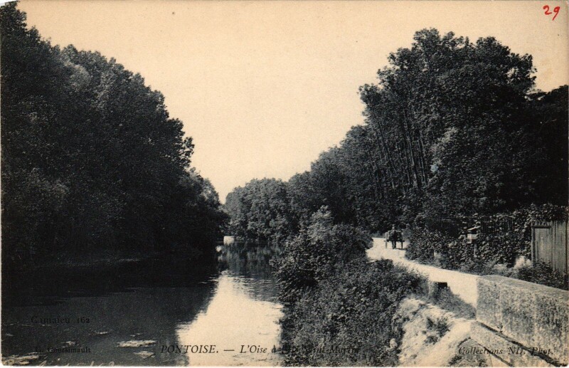Carte postale ancienne Pontoise L'Oise France à Pontoise