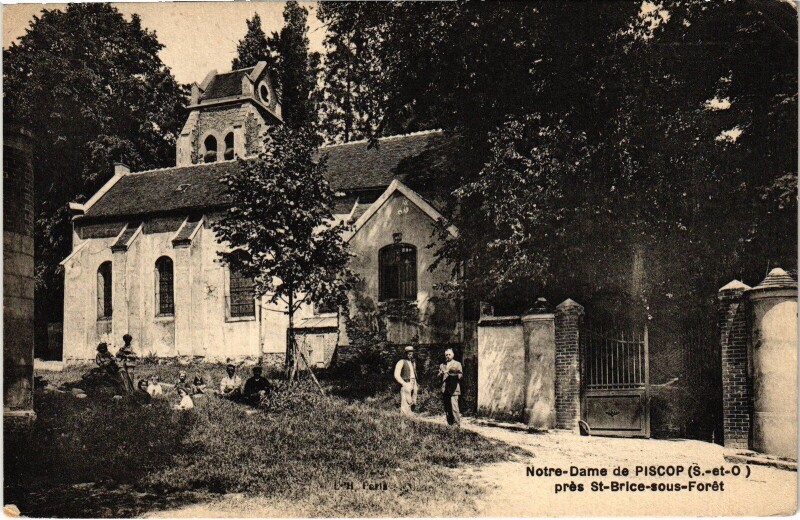 Carte postale ancienne Piscop Notre-Dame France à Piscop