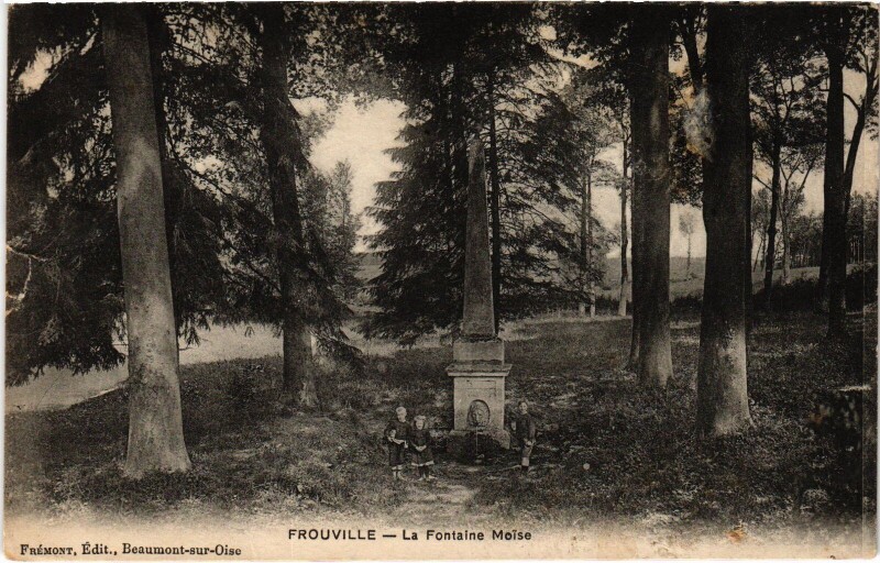 Carte postale ancienne Frouville La Fontaine Moise France à Frouville