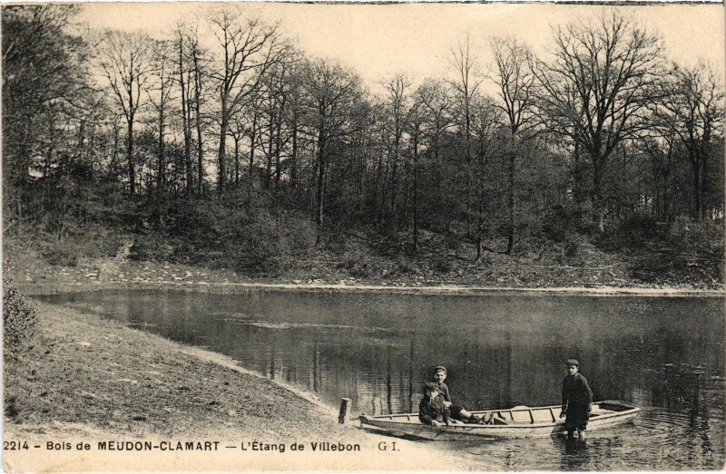 Carte postale ancienne Clamart L'Etang de Villebon France à Clamart