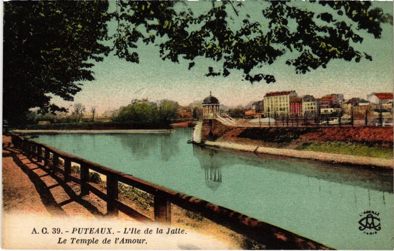 Carte postale ancienne Puteaux Le Temple de l'Amour France à Puteaux