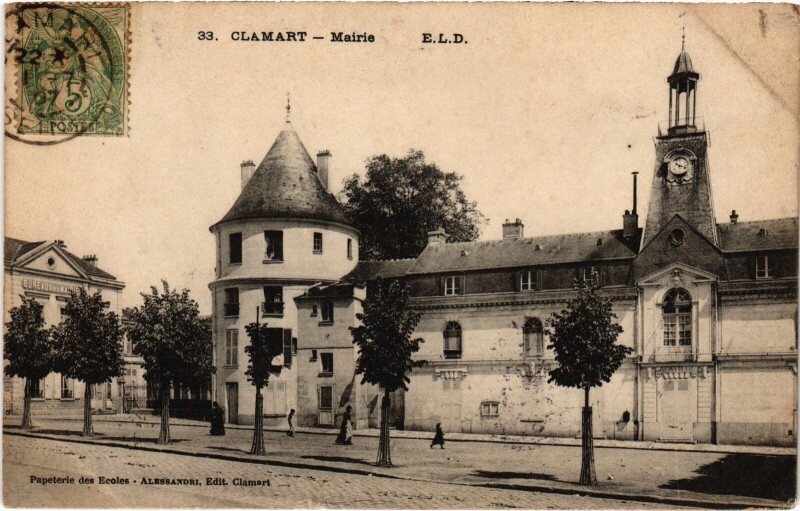 Carte postale ancienne Clamart Mairie France à Clamart