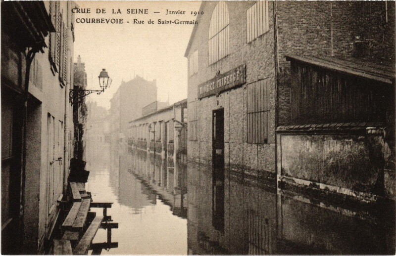 Carte postale ancienne Courbevoie Rue de Saint-Germain France à Courbevoie