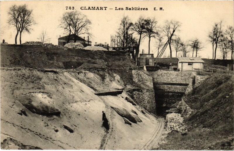 Carte postale ancienne Clamart Les Sablieres France à Clamart