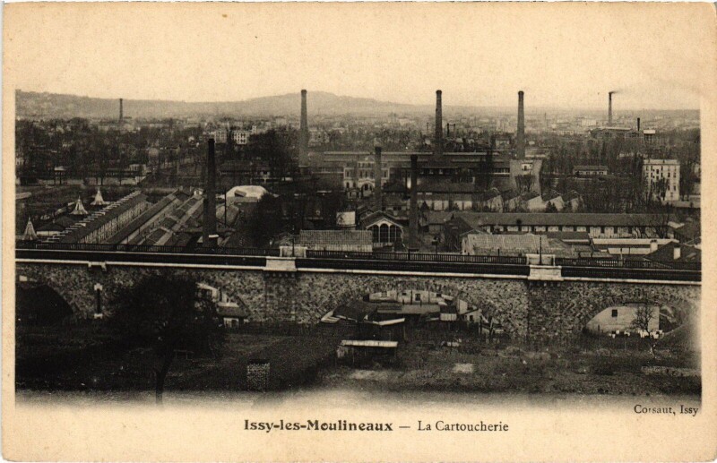 Carte postale ancienne Issy-les-Moulineaux La Cartoucherie France à Issy-les-Moulineaux