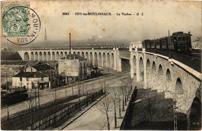 Carte postale ancienne Issy-les-Moulineaux Le Viaduc France à Issy-les-Moulineaux