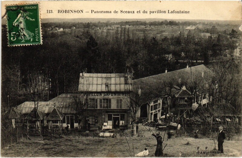 Carte postale ancienne Robinson Panorama de Sceaux et du Pavilloon France à Sceaux