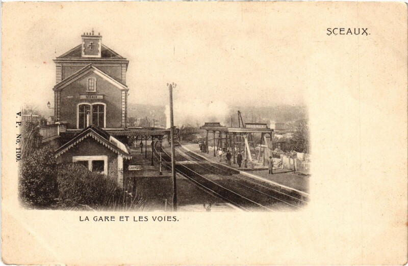 Carte postale ancienne Sceaux La Gare et les Voies France à Sceaux