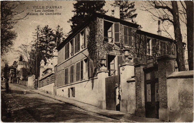 Carte postale ancienne Ville d'Avray Les Jardies, Maison de Gambetta France à Ville-d'Avray