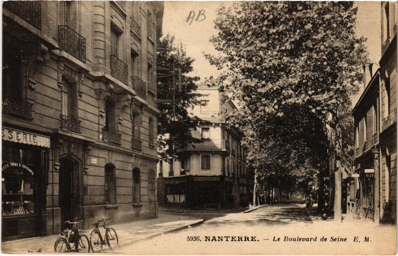 Carte postale ancienne Nanterre Le Boulevard de Seine France à Nanterre
