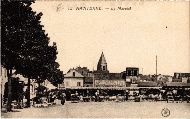 Carte postale ancienne Nanterre Le Marche France à Nanterre
