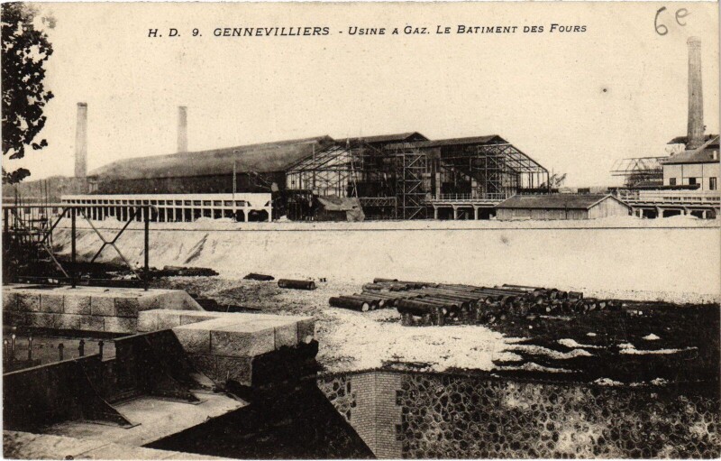 Carte postale ancienne Gennevilliers Le Batiment des Fours France à Gennevilliers