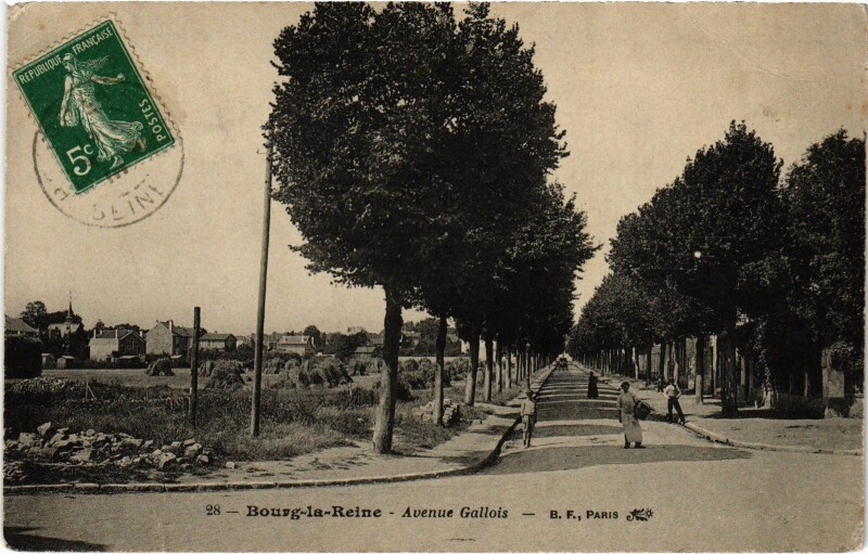 Carte postale ancienne Bourg la Reine Avenue Gallois France à Bourg-la-Reine