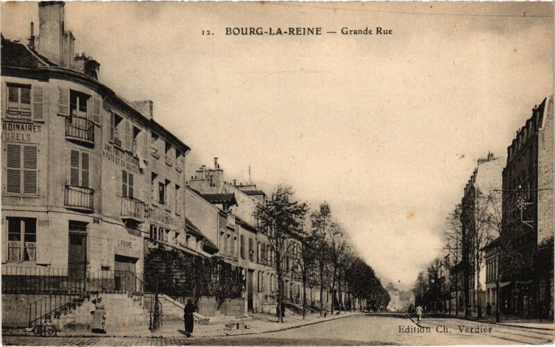Carte postale ancienne Bourg la Reine Grande Rue France à Bourg-la-Reine
