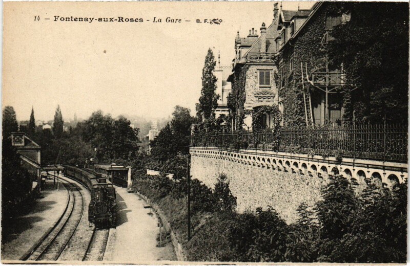Carte postale ancienne Fontenay aux Roses La Gare France à Fontenay-aux-Roses