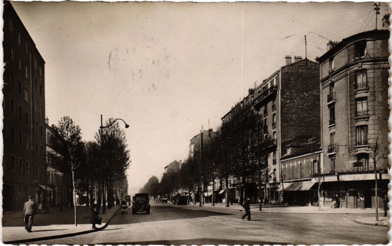 Carte postale ancienne Boulogne-Billancourt Avenue du General Leclerc France à Boulogne-Billancourt