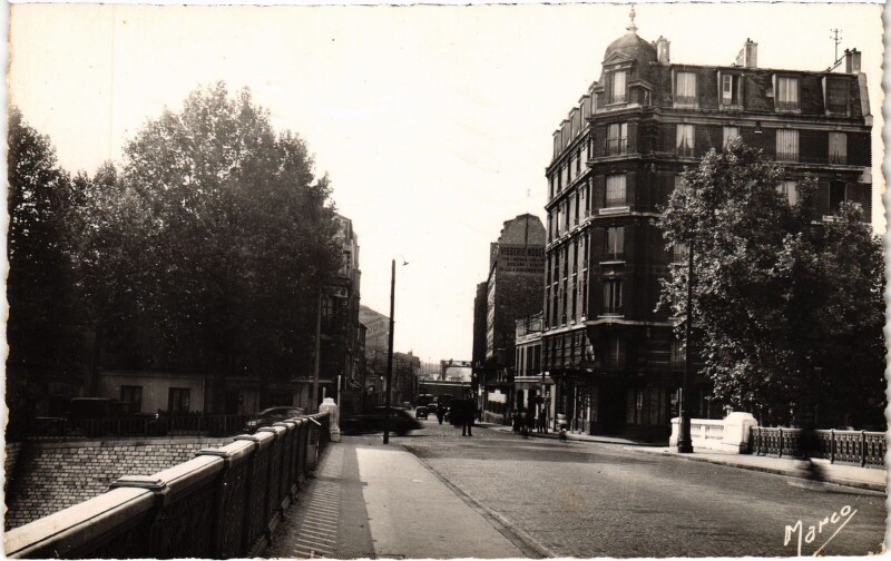 Carte postale ancienne Route d'Asnières à Clichy