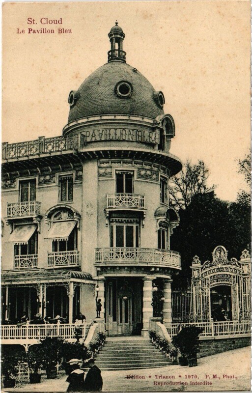 Carte postale ancienne Saint-Cloud Le Pavillon Bleu France à Saint-Cloud