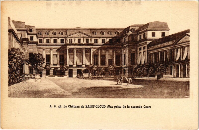 Carte postale ancienne Saint-Cloud Le Chateau France à Saint-Cloud