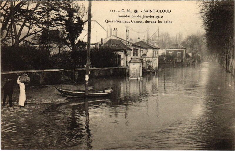 Carte postale ancienne Saint-Cloud Quai President Carnot France à Saint-Cloud