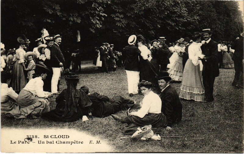 Carte postale ancienne Saint-Cloud Le Parc, un bal Champetre France à Saint-Cloud