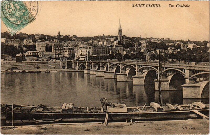 Carte postale ancienne Saint-Cloud Vue Generale France à Saint-Cloud