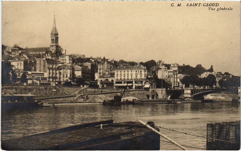 Carte postale ancienne Saint-Cloud Vue Generale France à Saint-Cloud