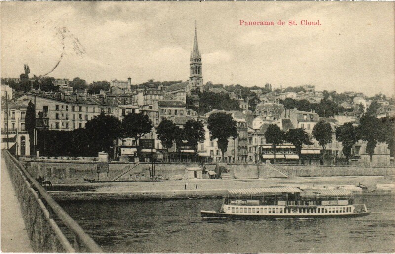 Carte postale ancienne Saint-Cloud Panorama France à Saint-Cloud