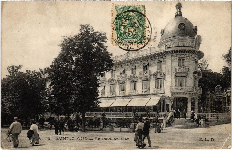 Carte postale ancienne Saint-Cloud Le Pavillon Bleu France à Saint-Cloud