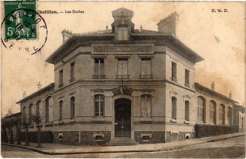 Carte postale ancienne Chatillon Les Ecoles France