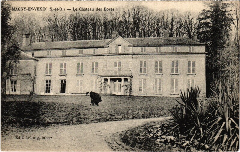 Carte postale ancienne Magny en Vexin Le Chateau des Boves France à Magny-en-Vexin