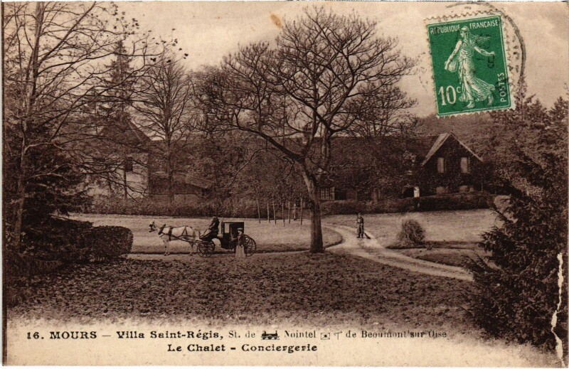 Carte postale ancienne Mours Le Chalet, Conciergerie, Villa Saint-Regis France à Mours