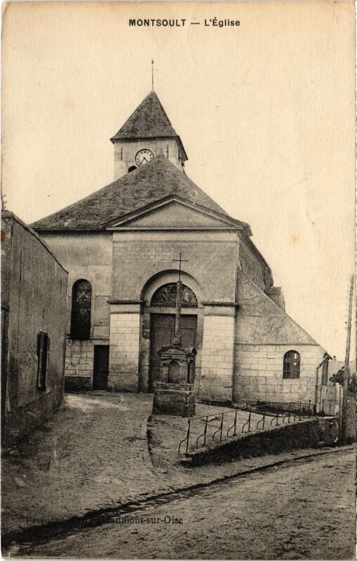 Carte postale ancienne Montsoult L'Eglise France à Montsoult