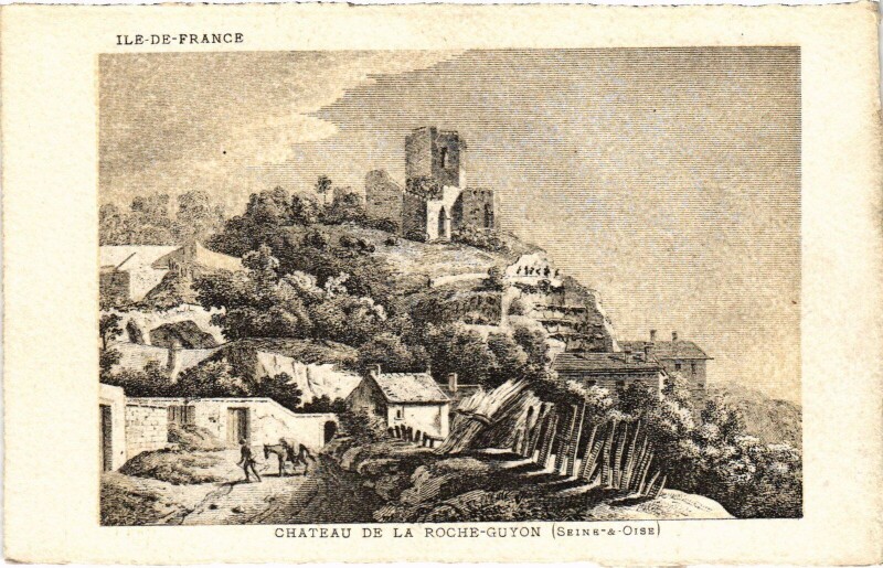 Carte postale ancienne La Roche-Guyon Le Chateau France à La Roche-Guyon